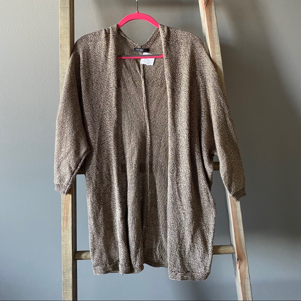 Brown and Speckled Black Cardigan